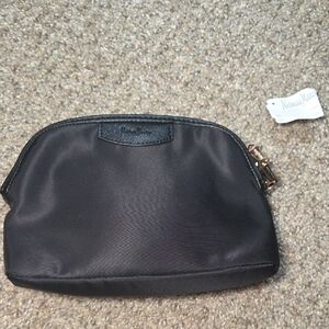 Neiman Marcus Elegant Black Satin Clutch